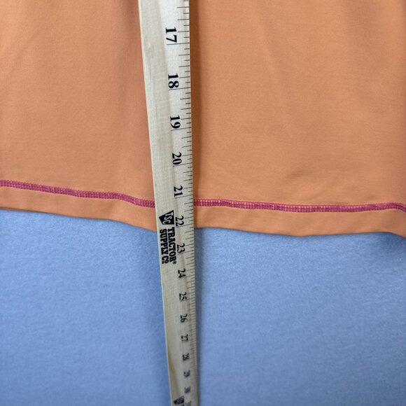 Athleta Top Women Size S Orange 1/4 Zip Long Sleeve Stretchy Casual Basic Tennis - Picture 4 of 11